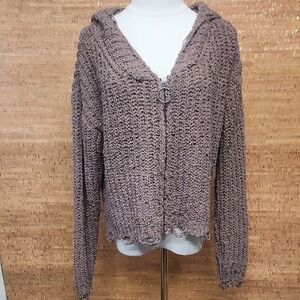 Cozy Brown Knit Sweater